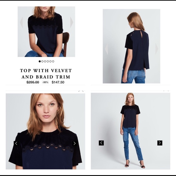 Price✂️ Sandro Paris Top - Picture 5 of 6